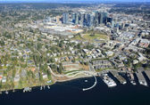 Aerial image of Bellevue's downtown