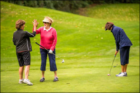 Golfers at Bellevue Golf Course
