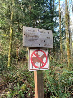 image of sign on trail