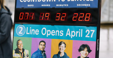 Countdown clock to 2 Line opening on 4/27
